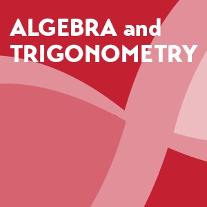 Book Cover for Algebra and Trigonometry based on the Open Stax curriculum